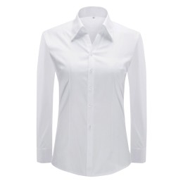 Mass Made To Order Suit Dress Women Long Sleeve Shirt Design V Neck Long Sleeve Shirt White Diagonal Stripe Long Sleeve Shirt Manufacturer 45% Cotton 55% Polyester CHENSHANG YW4503 SKR044 Mass Made To Order Suit Dress Women Long Sleeve Shirt Design V Neck Long Sleeve Shirt White Diagonal Stripe Long Sleeve Shirt Manufacturer 45% Cotton 55% Polyester CHENSHANG YW4503 SKR044